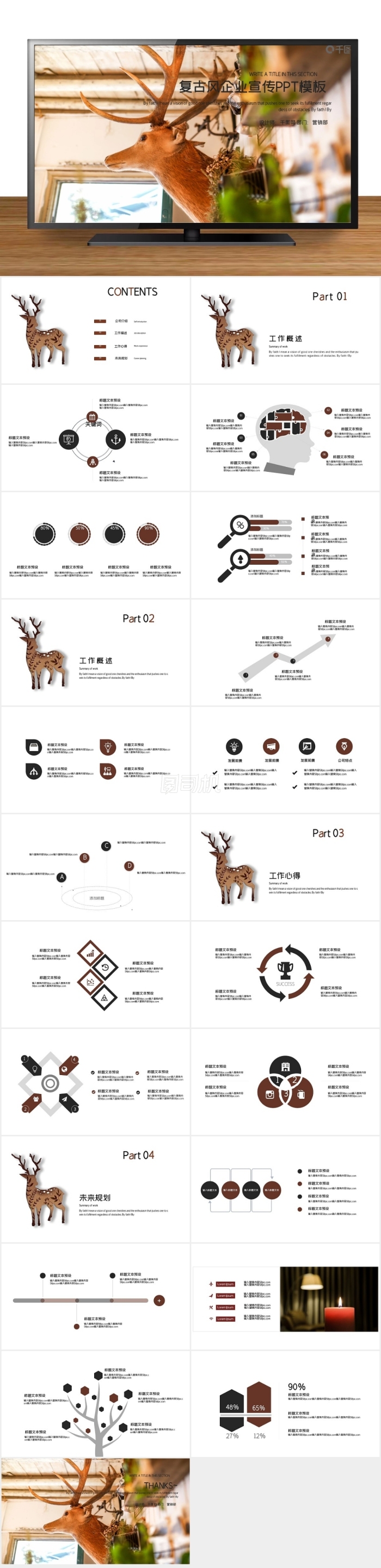 復(fù)古風(fēng)企業(yè)宣傳PPT模板