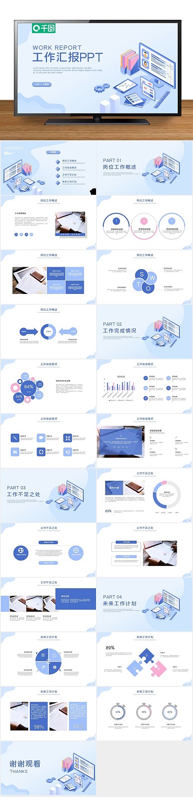 报告计划工作汇报工作总结ppt
