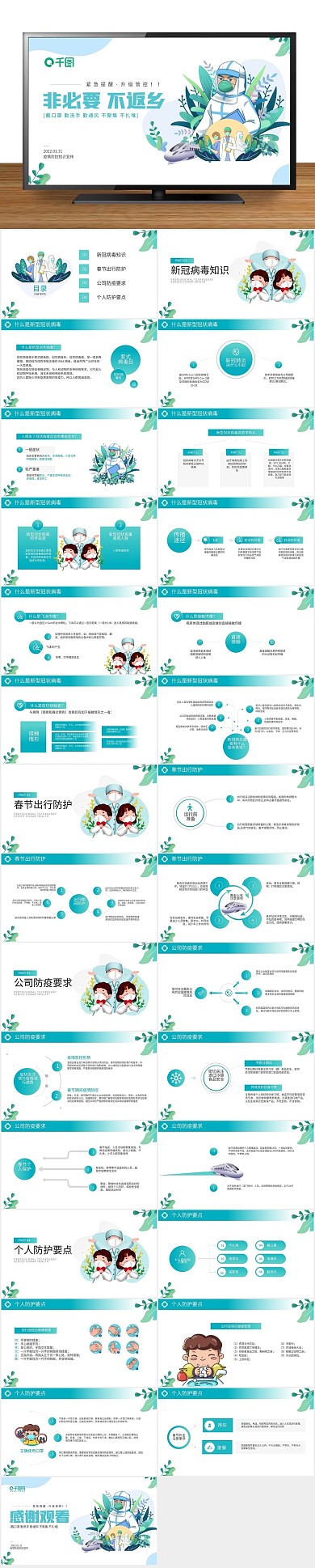 肺炎预防病毒防控指南通用PPT
