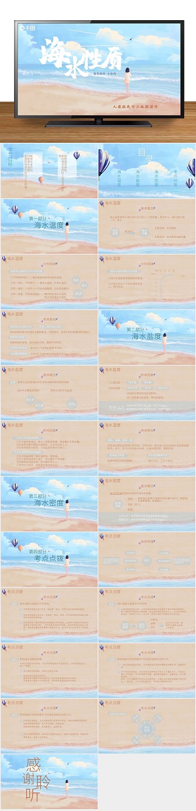 说课讲解二地理海水性质PPT课件
