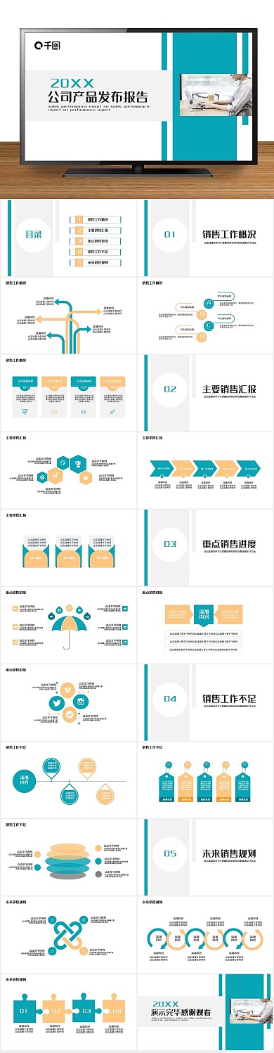 介绍产品线公司产品发布报告PPT
