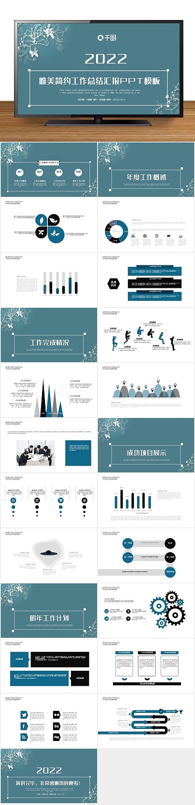 会议报告工作总结年终总结汇报PPT
