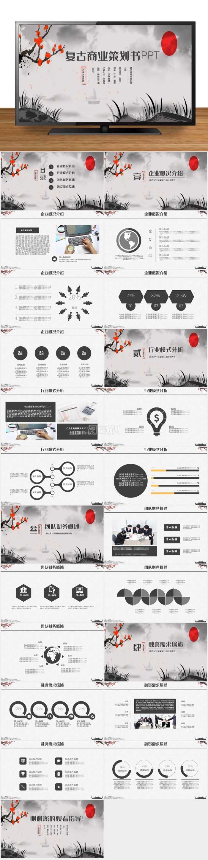 復(fù)古商業(yè)策劃書創(chuàng)業(yè)項(xiàng)目融資計(jì)劃PPT模板
