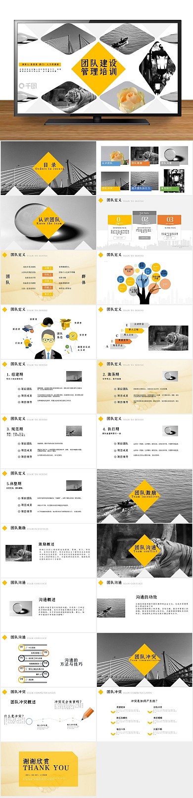 总结计划团队建设管理培训PPT
