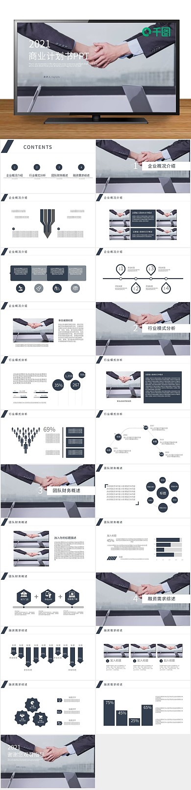 融资计划书商业计划策划书动态PPT

