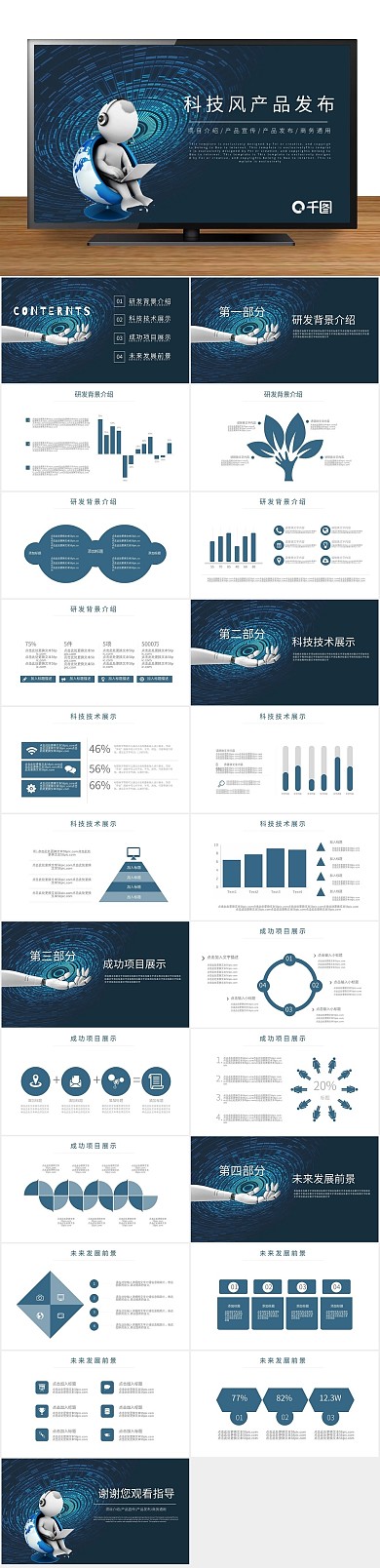互联网广告产品发布介绍通用PPT动态
