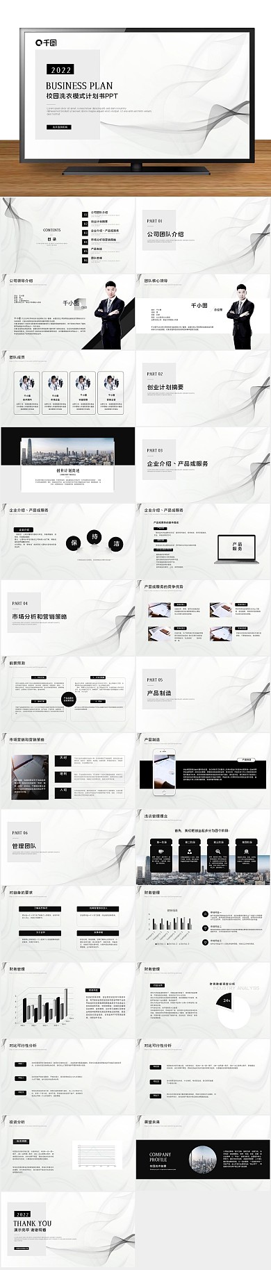 介绍商务洗衣店项目商业计划书ppt
