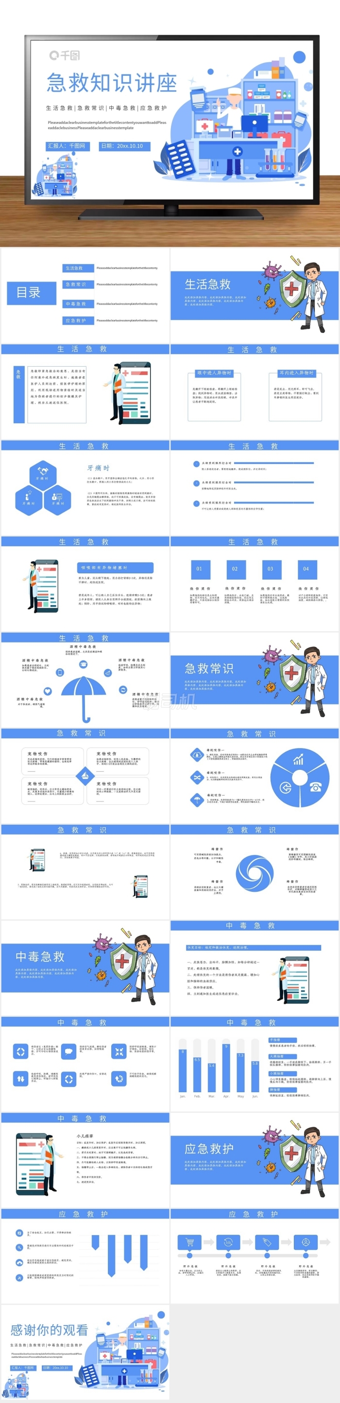 醫(yī)療醫(yī)學(xué)知識普及宣傳PPT模板