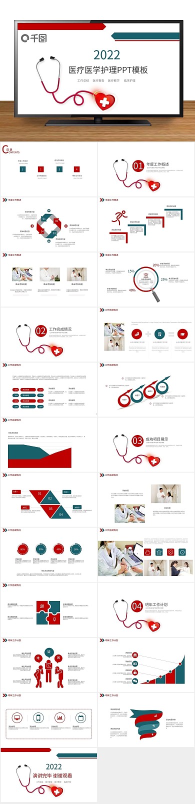 护士护士节医院成果汇报护理ppt精美
