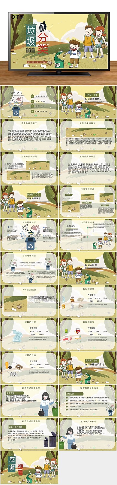 内容宣传垃圾分类培训课件PPT
