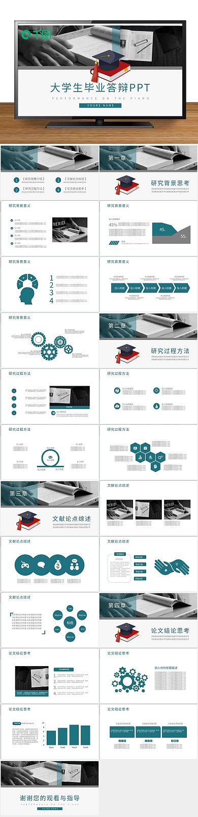 论文答辩大气毕业答辩论文报告PPT
