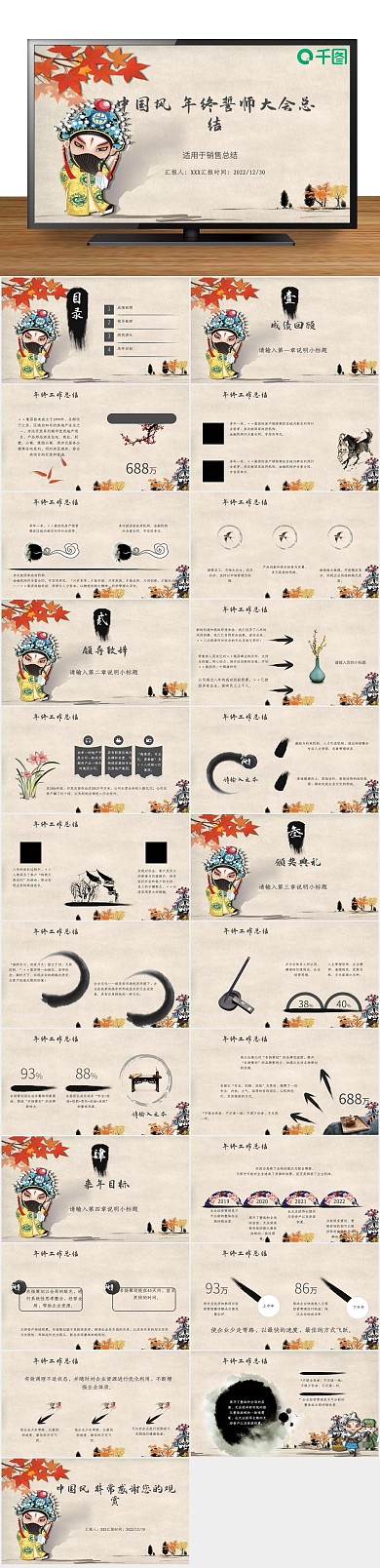 总结会汇报誓师大会总结PPT范本
