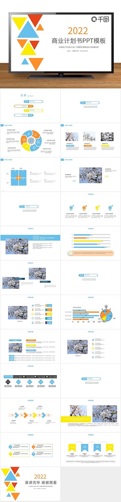 创业计划年终工作总结ppt底图
