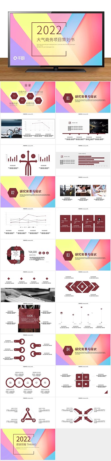 策划商业商务项目策划书PPT
