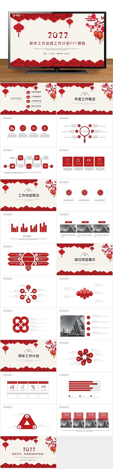 新年工作总结汇报PPT
