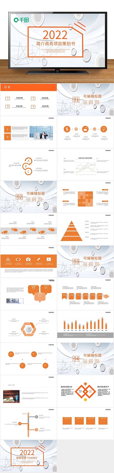商业计划书商务项目策划书PPT

