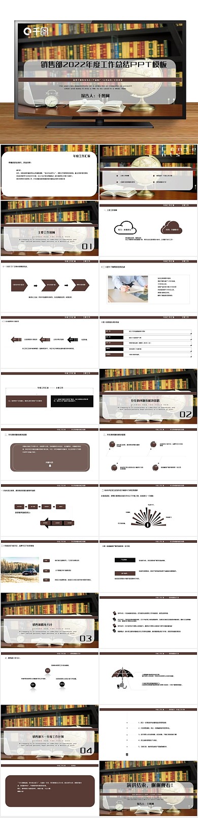 报告会议年度工作总结PPT
