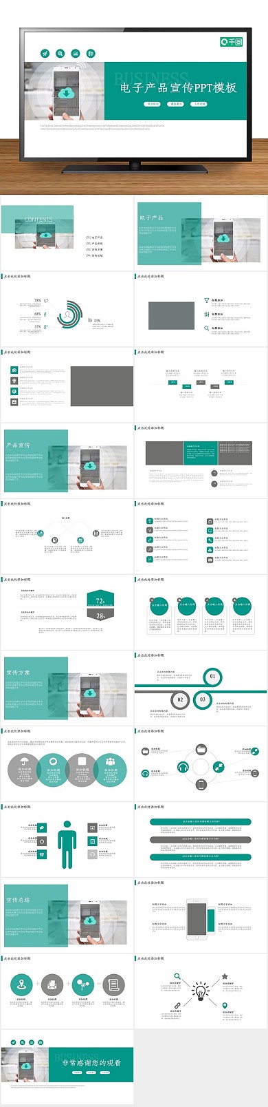创意商业电子产品宣传策划通用PPT
