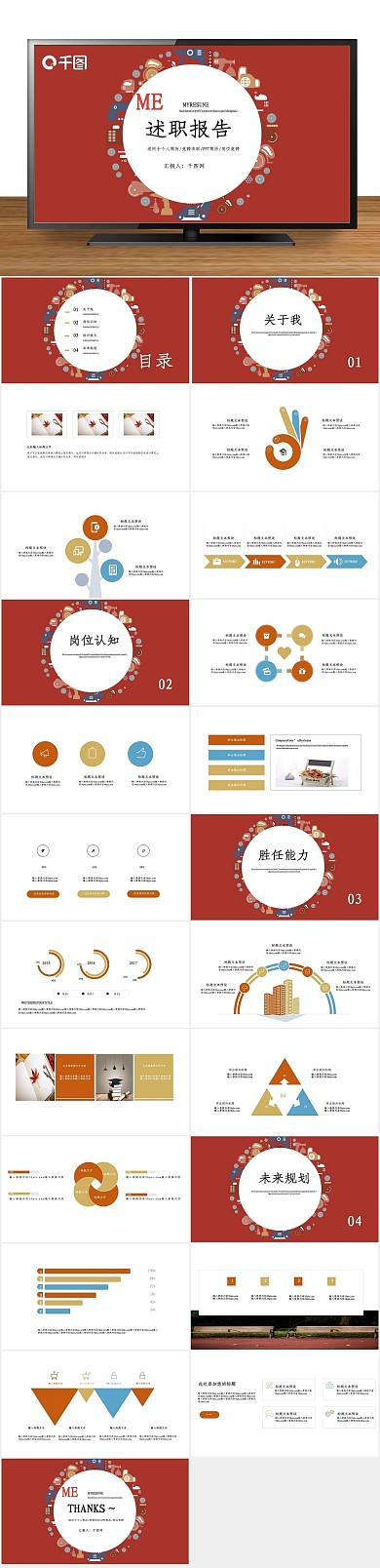 职业规划简约风述职报告PPT
