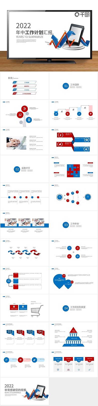 新年部门工作总结及计划汇报PPT
