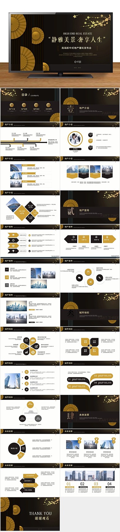 地产商务中式房地产企业介绍公司
