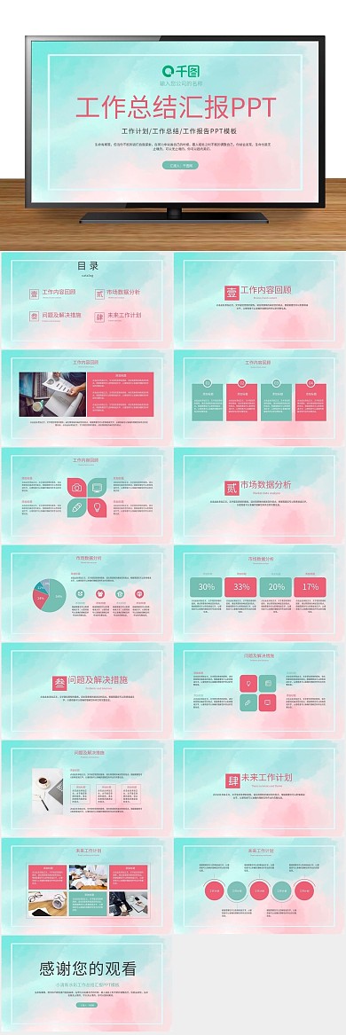 企业培训工作总结汇报PPT
