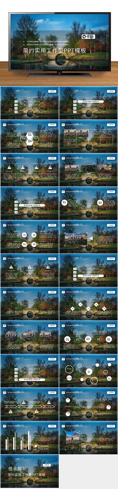 总结报告工作乡村旅游PPT1
