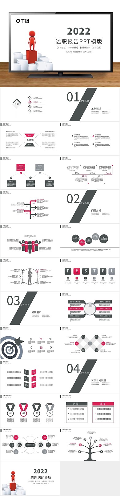 汇报工作计划总结ppt商务
