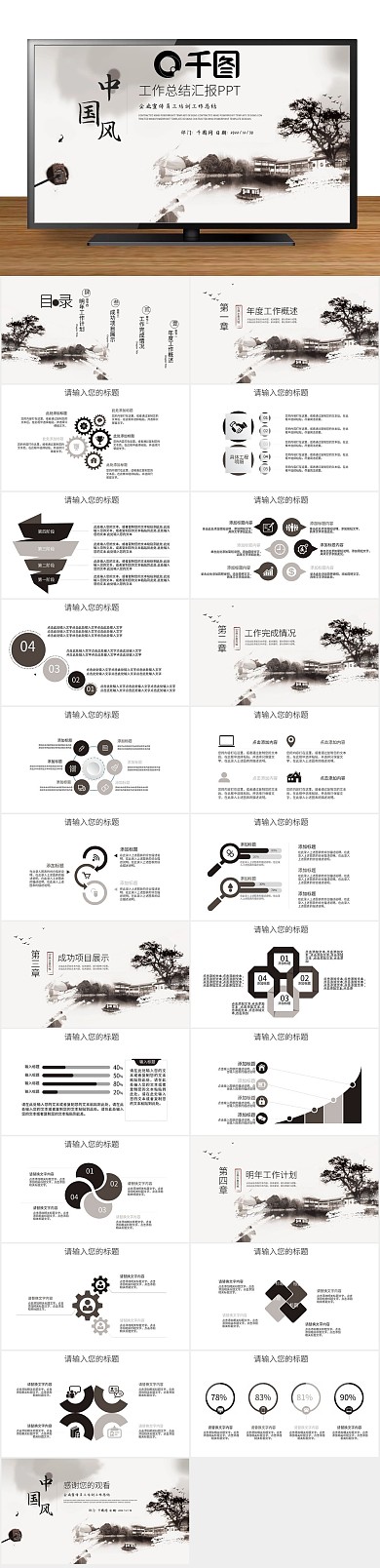 报告项目总结汇报年终总结PPT
