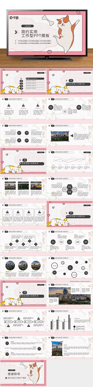 总结计划实用宠物画册PPT
