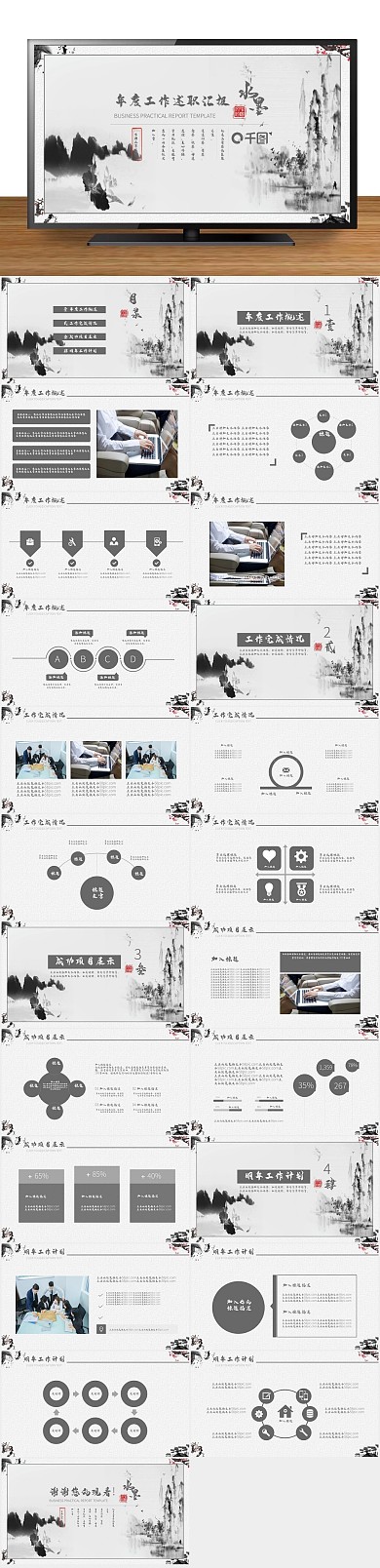 工作汇报述职汇报商务通用PPT