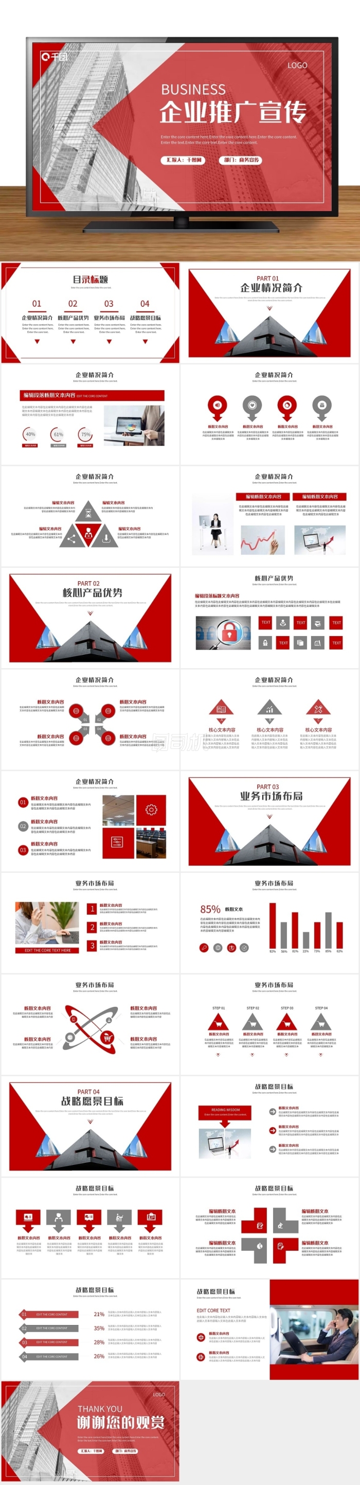 商務(wù)風(fēng)公司介紹企業(yè)宣傳PPT模板