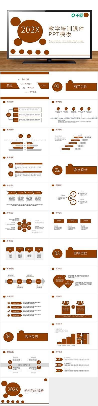 总结报告计划书教学培训课件PPT
