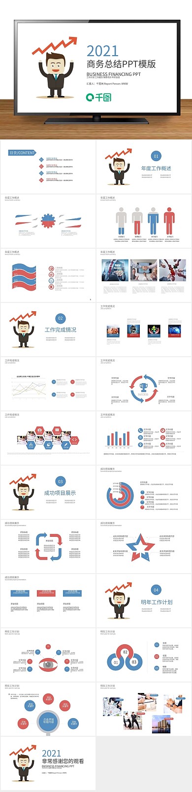 总结工作企业汇报商务通用PPT

