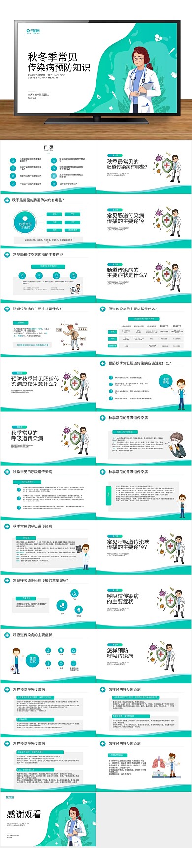 医疗课件预防知识教育培训PPT
