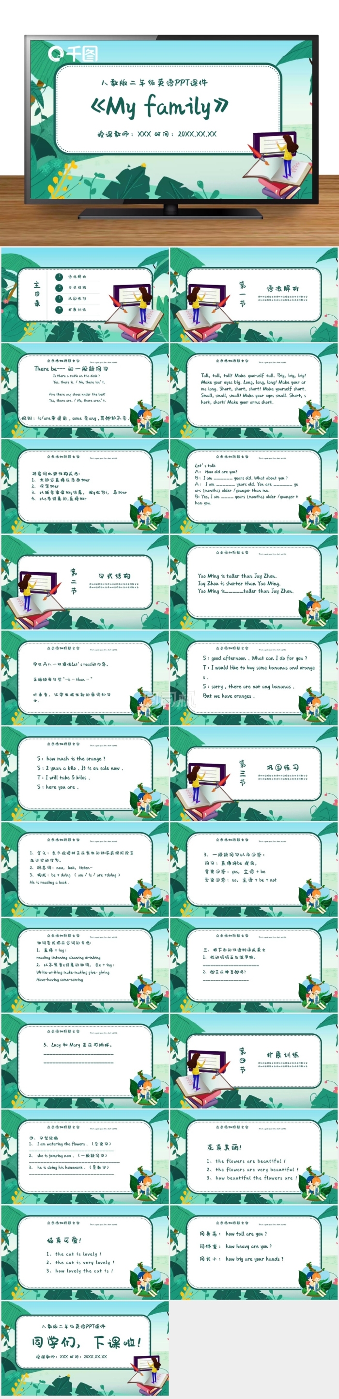 二年級MyfamilyPPT課件