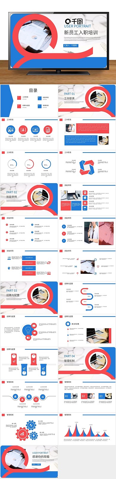 总结工作员工入职培训PPT
