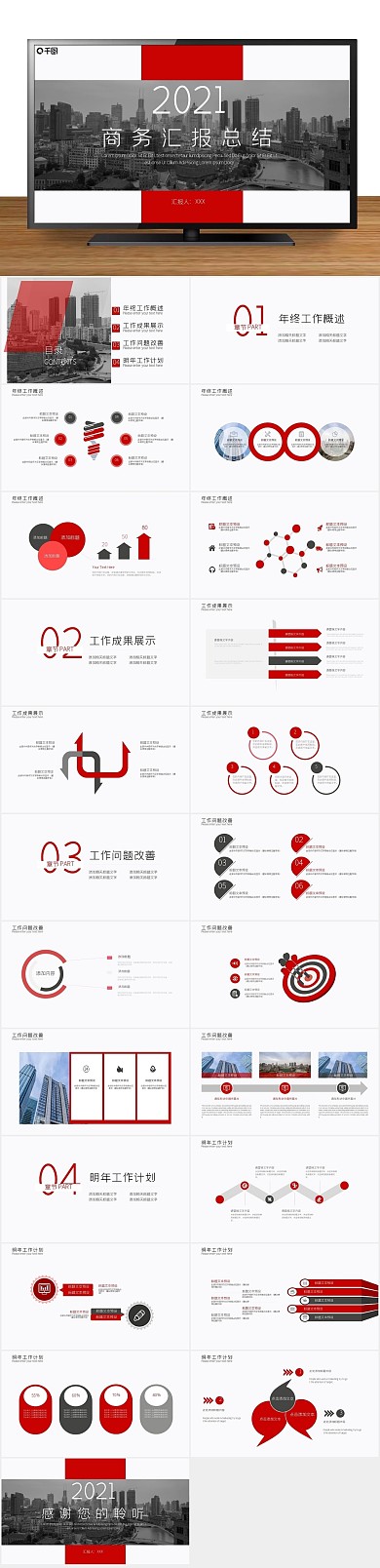 年终总结金融风工作汇报总结PPT
