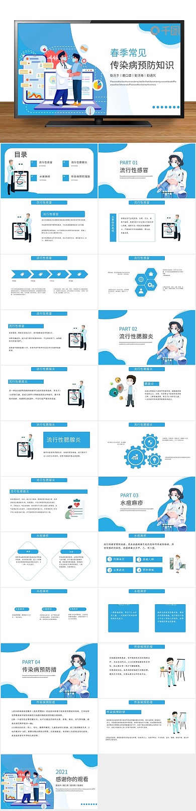 冠状病毒公益传染病预防知识PPT
