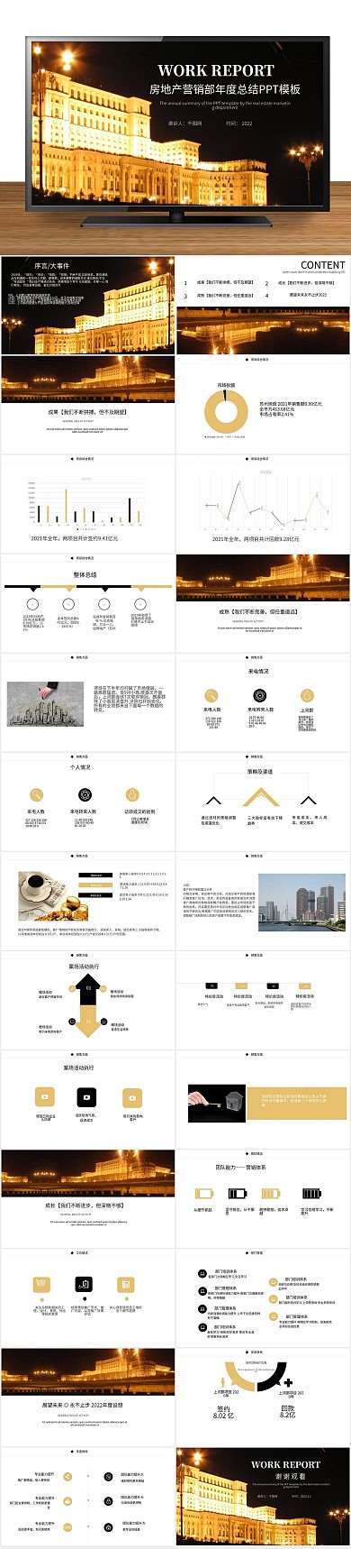大气会议房地产营销部年度总结PPT
