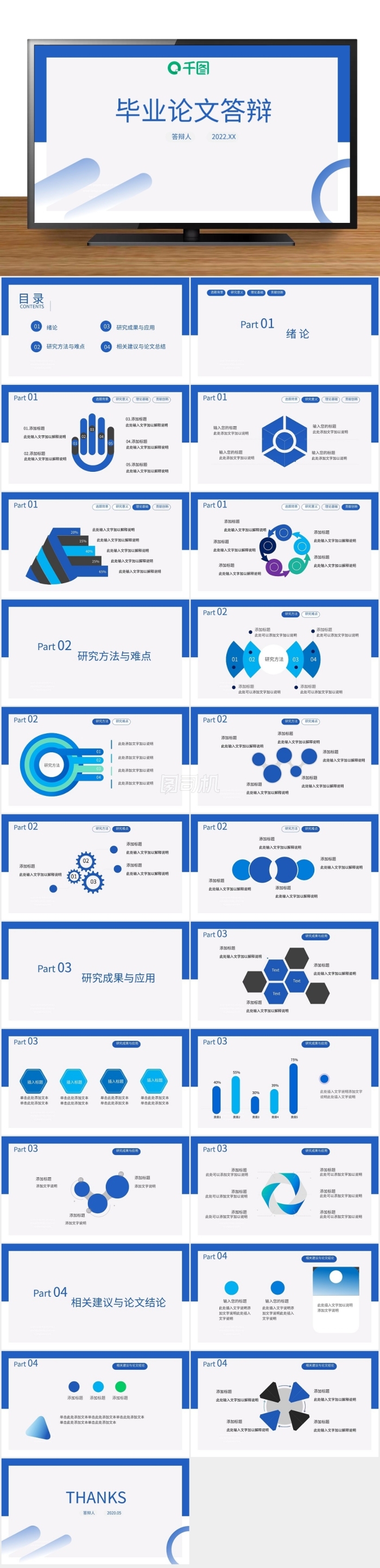 2020年畢業(yè)論文答辯開題報告PPT