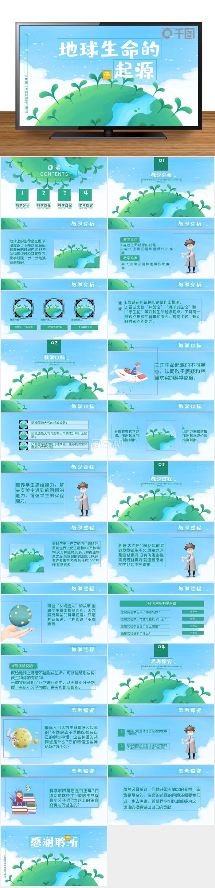 人教版八生物地球上生命的起源PPT課件