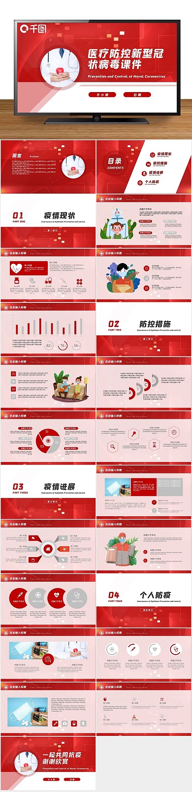 疫情病毒防控新型冠状病毒课件PPT
