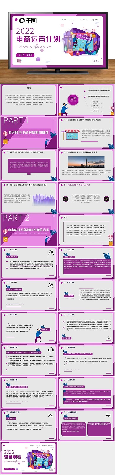 科技平台电商品牌运营计划PPT
