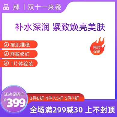 双十一电商直通车主图主标