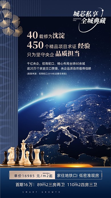 房地产营销简约大气摄影图海报