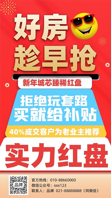 房地产购房优惠摄影图海报