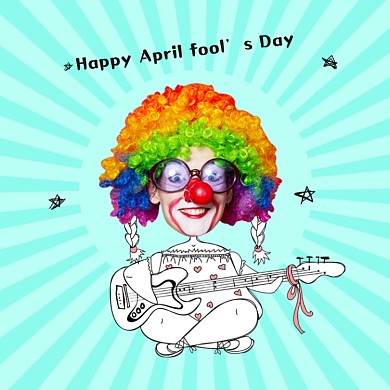 扁平风愚人节搞怪头像