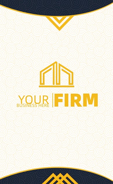 拼色简约地产通用名片