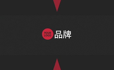 几何拼接竖版名片